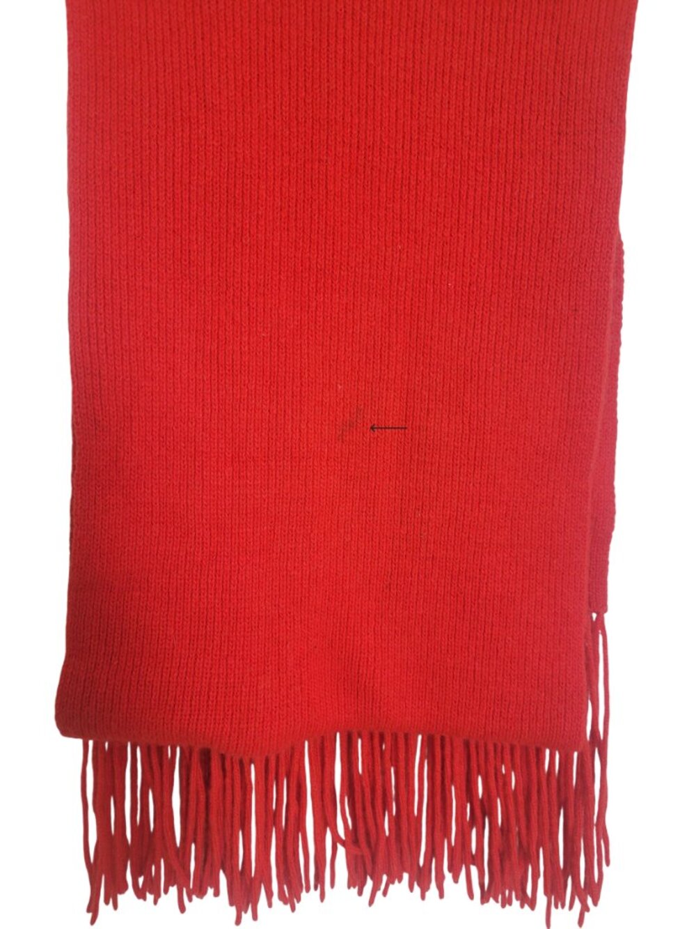 J.CREW Rib Kit Red Fringe Scarf - Picture 4 of 4